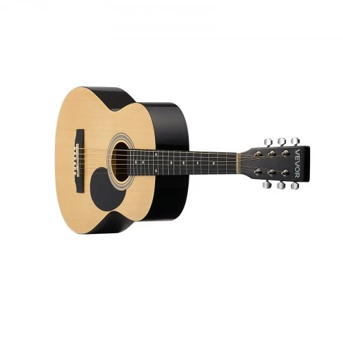 Koduva VEVOR 39 in / 990,6 mm dreadnought akustinė gitara, natūrali, pradedančiųjų rinkinys su dėklu