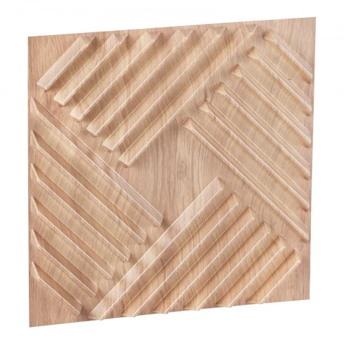 Koduva VEVOR 3D sienų panelės, 12 vnt., PVC, 19,7 x 19,7 col., šviesaus medžio spalva