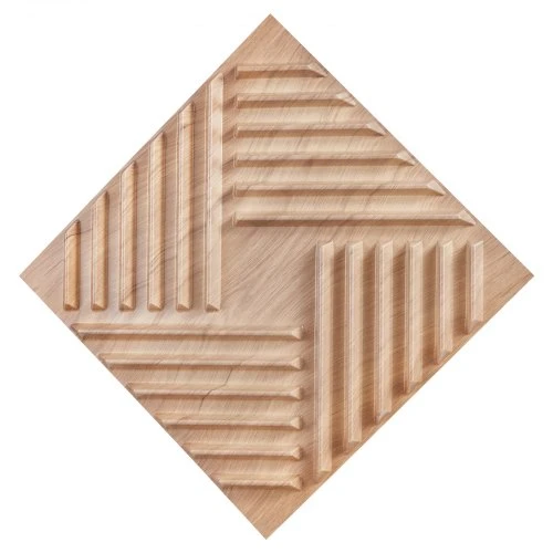 Koduva VEVOR 3D sienų panelės, 12 vnt., PVC, 19,7 x 19,7 col., šviesaus medžio spalva
