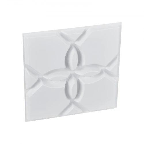 Koduva VEVOR 3D sienų panelės, 33 vnt., 11,81 x 11,81 col., PVC, matinė balta, gėlių stilius