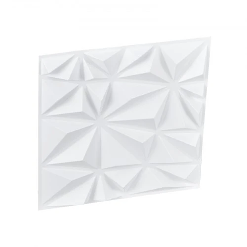 Koduva VEVOR 3D sienų panelės, 33 vnt., 300 x 300 mm, PVC, minimalistinio deimanto raštas, matinė balta