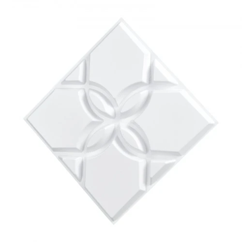 Koduva VEVOR 3D sienų panelės, 33 vnt., 11,81 x 11,81 col., PVC, matinė balta, gėlių stilius