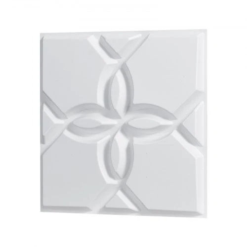 Koduva VEVOR 3D sienų panelės, 33 vnt., 11,81 x 11,81 col., PVC, matinė balta, gėlių stilius