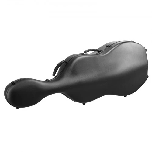 VEVOR 4/4 dydžio violončelės dėklas, kompozitinis anglies pluoštas, lengvas, juodas