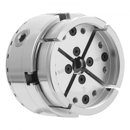VEVOR 4 colių medžio tekinimo griebtuvas, 4 žandų, savaime centruojantis, 1" x 8TPI sriegis, su adapteriu