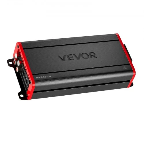 VEVOR 4 kanalų tiltelinis automobilinis garso stiprintuvas, Class D, iki 4 x 272 W prie 4 Ω / 4 x 400 W prie 2 Ω
