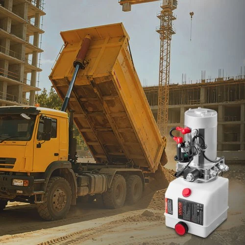 VEVOR 4 L hidraulinis galios blokas, vieno veikimo savivartės priekabos siurblys, 22 MPa, 12 V DC