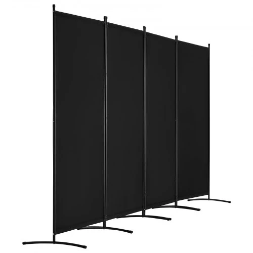 VEVOR 4 panelių kambario pertvara, sulankstoma privatumo užuolaida, juoda