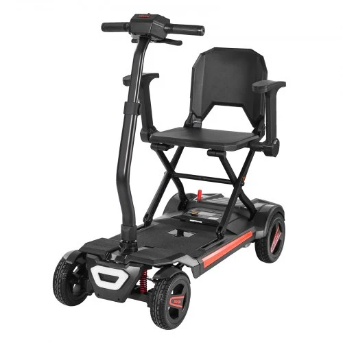 VEVOR 4 ratų elektrinis mobilumo skuteris suaugusiems ir senjorams, sulankstomas, 15 km, 9° įkalnė, 120 kg