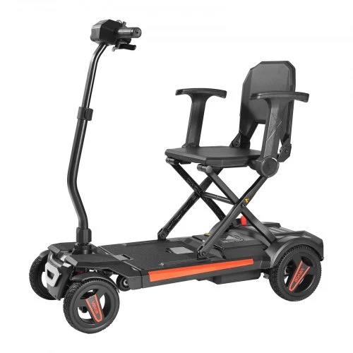 VEVOR 4 ratų elektrinis mobilumo skuteris suaugusiems ir senjorams, sulankstomas, 15 km, 9° įkalnė, 120 kg