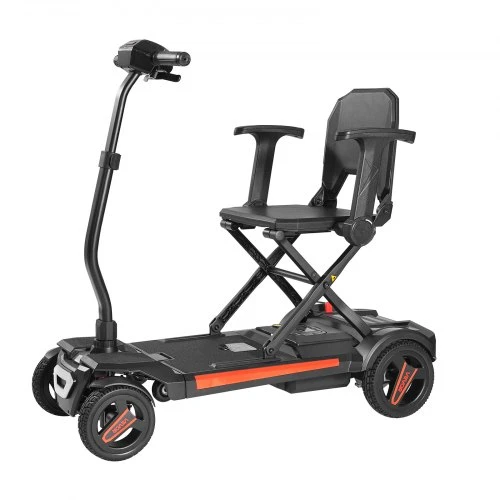 VEVOR 4 ratų elektrinis mobilumo skuteris su automatiniu sulankstymu, nuotoliniu valdymu, NFC raktais, 120 kg