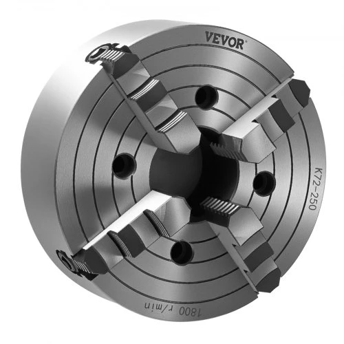 VEVOR 4 žandų tekinimo griebtuvas, 10 in (250 mm), K72 250