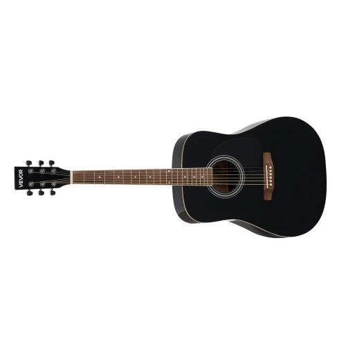 Koduva VEVOR 41 col. dreadnought akustinė gitara pradedančiųjų rinkinys, juoda