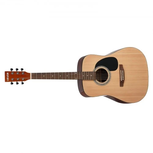 Koduva VEVOR 41 col. dreadnought akustinė gitara, natūrali, pradedančiųjų rinkinys su krepšiu