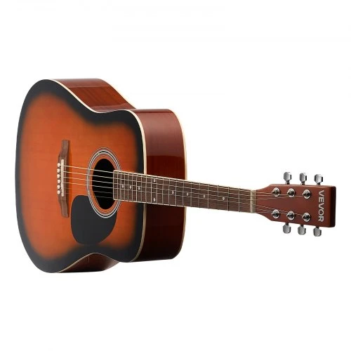 Koduva VEVOR 41 in akustinė „dreadnought“ gitara pradedančiųjų rinkinys, su dėklu, „Sunburst“