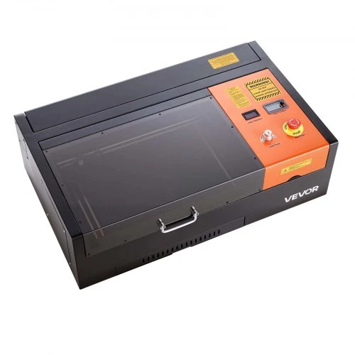 Koduva VEVOR 45W CO2 lazerinis graviravimo įrenginys, 300 x 200 mm, su rotacine ašimi ir oro pagalba