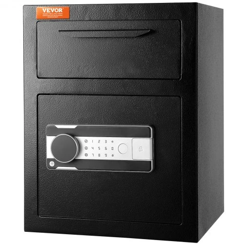 Koduva VEVOR 48,1 l deponavimo seifas su įmetimo anga, elektronine spyna ir 2 avariniais raktais