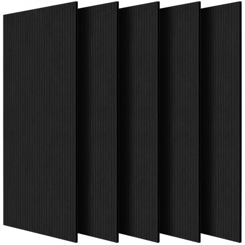 VEVOR 5 vnt. akustinės plokštės su lipniu pagrindu, 1200 x 600 x 10 mm, juodos