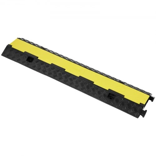 VEVOR 5 vnt. guminis kabelių apsaugos rampos rinkinys, 98 x 24 x 4,5 cm, juoda ir geltona