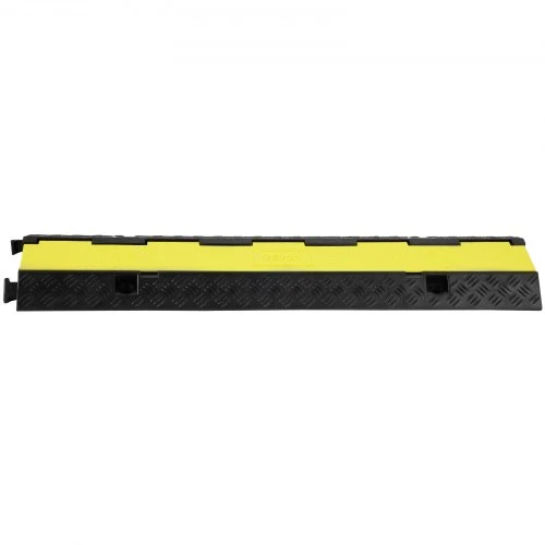 VEVOR 5 vnt. guminis kabelių apsaugos rampos rinkinys, 98 x 24 x 4,5 cm, juoda ir geltona