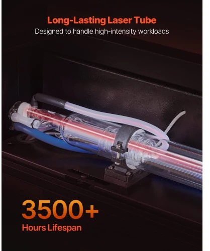 Koduva VEVOR 50 W CO2 lazerinis graviravimo ir pjovimo įrenginys, 500 x 300 mm