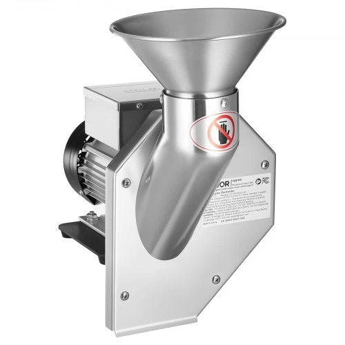 VEVOR 550 W elektrinis vaisių ir obuolių traiškytuvas, SUS304 stalinis, 60 kg/val.