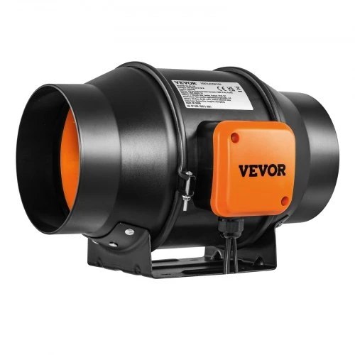 Koduva VEVOR 6 colių inline duct ventiliatorius 402 CFM su temperatūros ir drėgmės valdikliu
