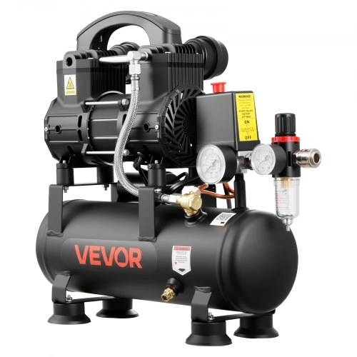 Koduva VEVOR 6 l oro kompresorius, 0,75 kW, be alyvos, MZB-750H-6
