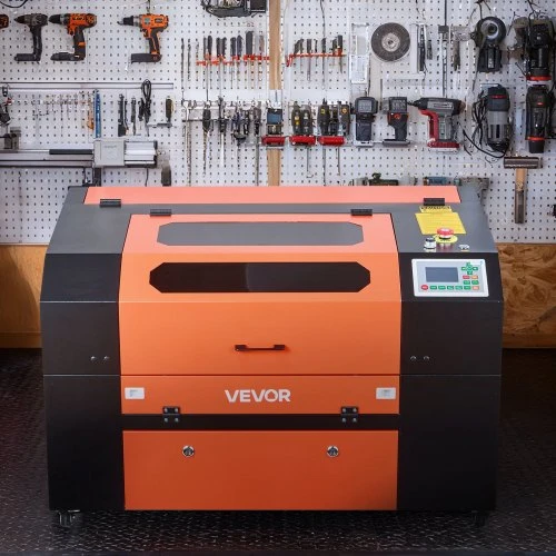 Koduva VEVOR 60 W CO2 lazerinis graviravimo ir pjovimo įrenginys, 600 x 400 mm, 4 krypčių oro pagalba
