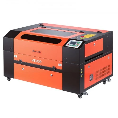 Koduva VEVOR 60 W CO2 lazerinis graviravimo ir pjovimo įrenginys, 600 x 400 mm, 4 krypčių oro pagalba