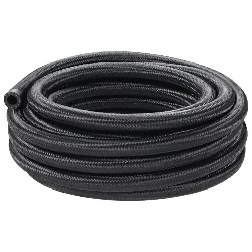 VEVOR 6AN kuro linijos rinkinys, 20 ft, 0,34" žarna, su 12 pasukamų jungčių adapterių, juodas