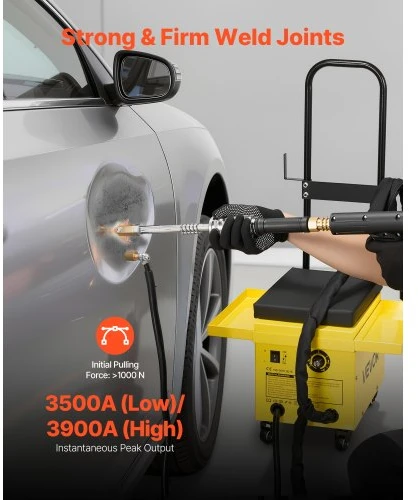 Koduva VEVOR 7500 studinis suvirinimo ir įlenkimų taisymo rinkinys, 4500 W, 2 pistoletai, 6 režimai