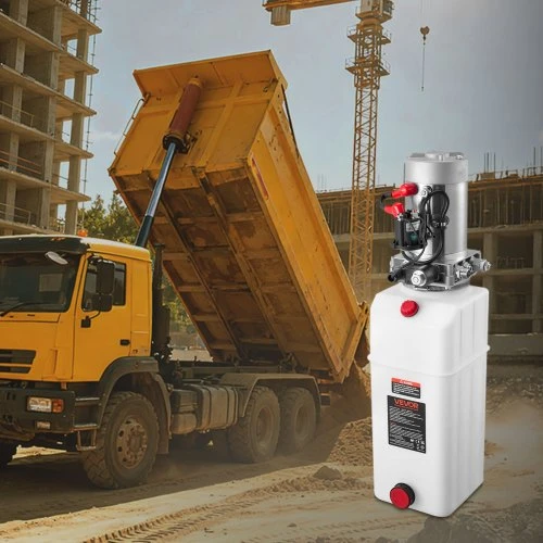 VEVOR 8 l hidraulinis maitinimo blokas, vieno veikimo savivarčio siurblio komplektas, 12 V DC, 22 MPa, 3,4 l/min
