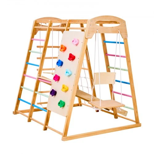 Koduva VEVOR 9 viename Montessori vidaus žaidimų aikštelė vaikams, medinė, 113 kg