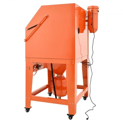 VEVOR 927 L smėliavimo spinta su slėginiu baku, ant ratų, 121 l medžiagos bunkeriu ir 1200 W dulkių surinkėju