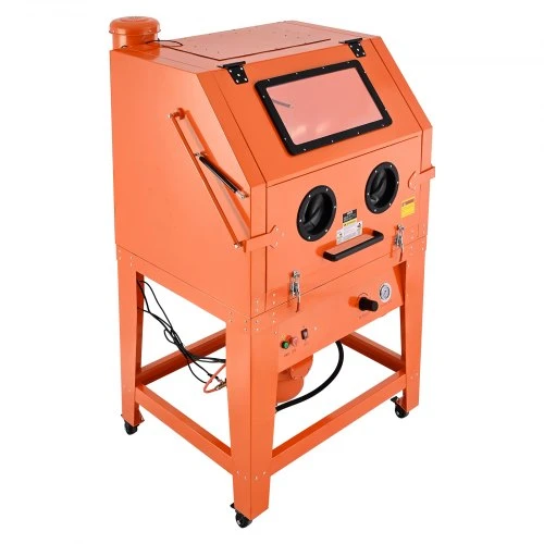 VEVOR 927 L smėliavimo spinta su slėginiu baku, ant ratų, 121 l medžiagos bunkeriu ir 1200 W dulkių surinkėju