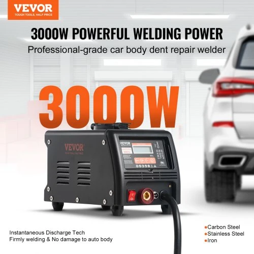Koduva VEVOR 98ES studinimo suvirinimo įrankių rinkinys įlenkimams taisyti, 3000 W, 9 režimai