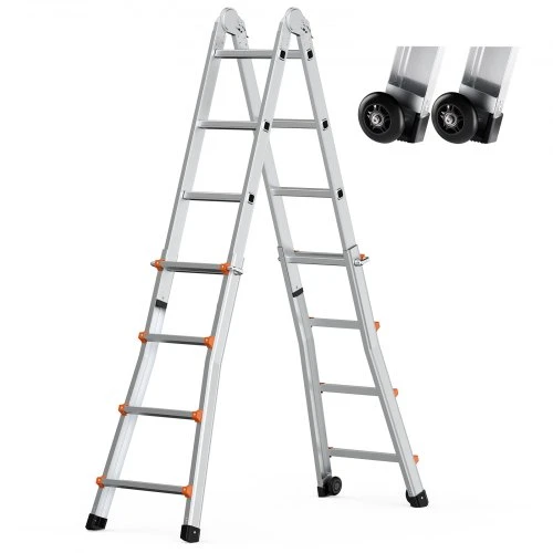 VEVOR A formos ištraukiamos kopėčios, 467 cm, aliuminis, 149,7kg, KMP404D