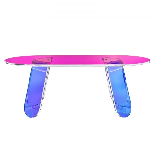 Koduva VEVOR akrilinis kavos staliukas, irizuojantis, spalvotas, 35 cm