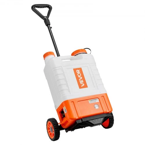 Koduva VEVOR akumuliatorinis kuprinis purkštuvas su vežimėliu, 15 l, 12 V, 0–94 PSI