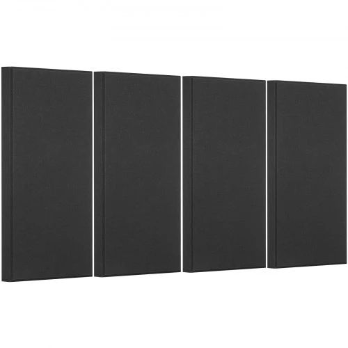 Koduva VEVOR akustinės plokštės, 4 vnt., 50 mm, 600 x 300 mm, juodos