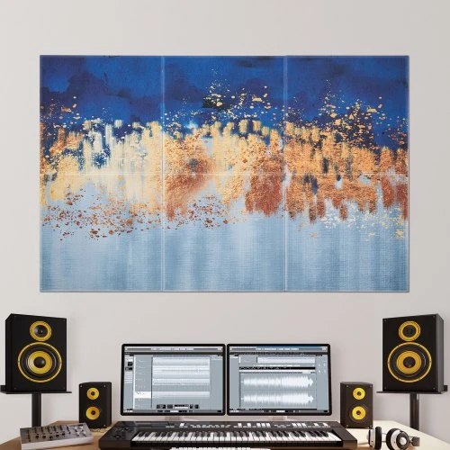 Koduva VEVOR akustinės plokštės, 6 vnt., 600 x 600 x 10 mm, pastelinės
