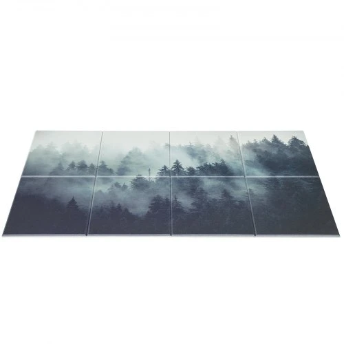 Koduva VEVOR akustinės plokštės 8 vnt., Dark Forest, 400 x 300 x 10 mm, lipnios