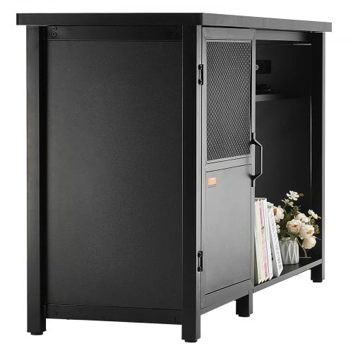 Koduva VEVOR akvariumo stovas, 75 gal. žuvų akvariumui, 52 x 19,7 x 32,3 col., su spinta, juodas