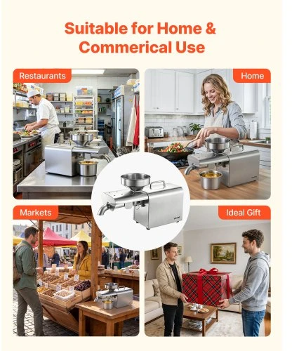 VEVOR Aliejaus presas 3,75 kg/h, 750 W, 50–300 °C, 250w-888A