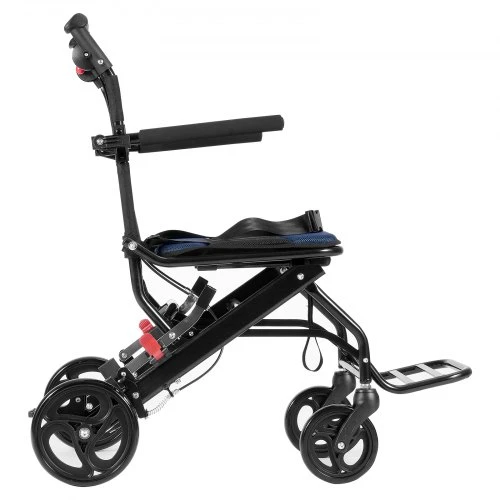 VEVOR Aliuminio lydinio transportavimo vežimėlis, sulankstomas, 40 cm sėdynė