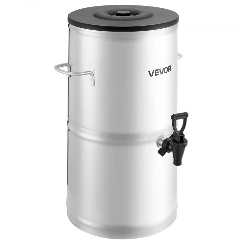VEVOR Arbatos ir gėrimų dozatorius, 15 l, 304 nerūdijantis plienas, su čiaupu ir rankena