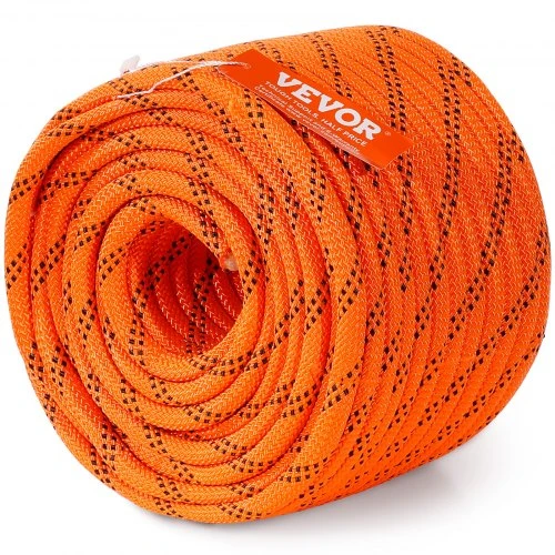 VEVOR Arboristo laipiojimo virvė, dvigubas poliesterio pynimas, 9,5 mm x 36,6 m, 48 gijų
