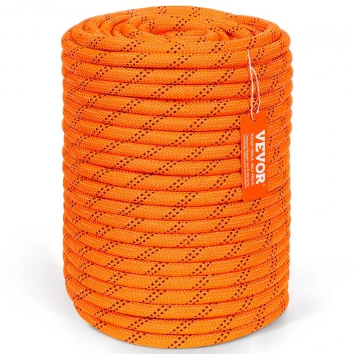 VEVOR Arboristų medžių laipiojimo lynas, dvigubas pynimas, poliesteris, 1/2" / 1,3 cm x 220' / 67,1 m, 48 vijų