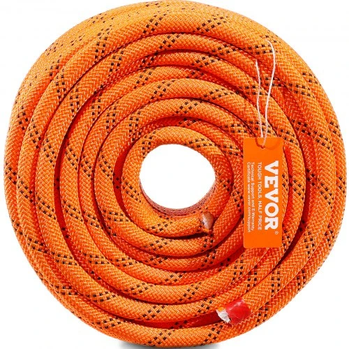 VEVOR Arboristų medžių laipiojimo virvė, dvigubo pynimo poliesteris, 1/2"/1,3 cm x 120'/36,6 m, 48 vijų